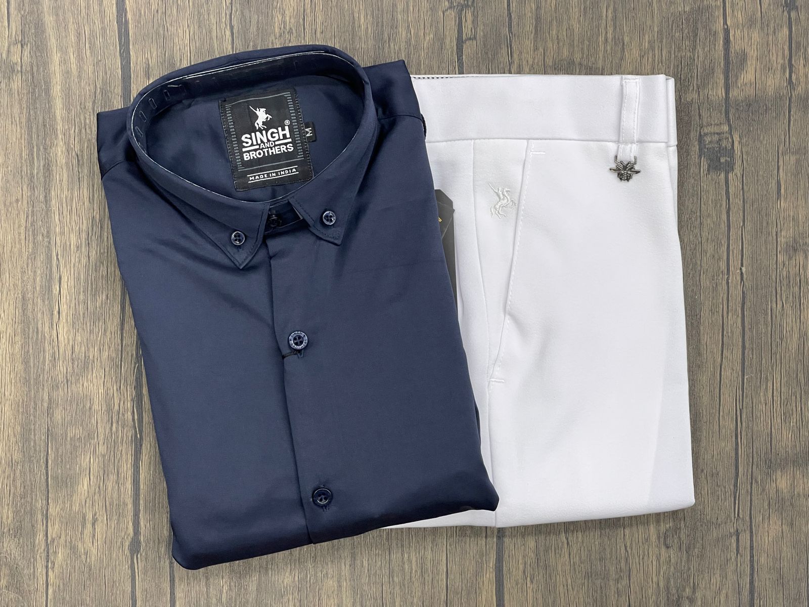 Buy Men Navy Super Slim Fit Print Full Sleeves Casual Shirt Online - 775743  | Louis Philippe